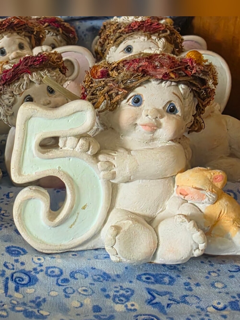 Vintage Dreamsicle Angel No.5 Birthday Collection